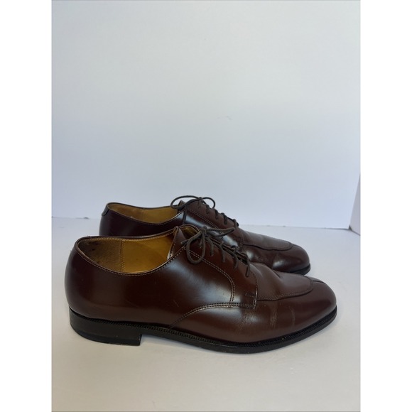 Cole‎ Haan Calhoun Mens Size 9.5D Shoes Leather Oxford Derby Mahogany Dress Wbox - Picture 1 of 11